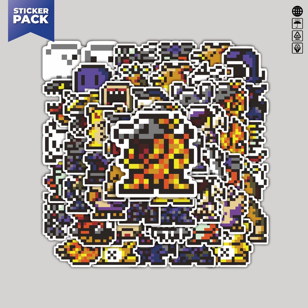 

[100PCS]Stiker Pack Stiker Pixel Digimon V6 Aesthetic Vinyl Anti Air Dekorasi Sticker Laptop Buku Journal Koper Helm Casing HP Gitar Helm Skateboard