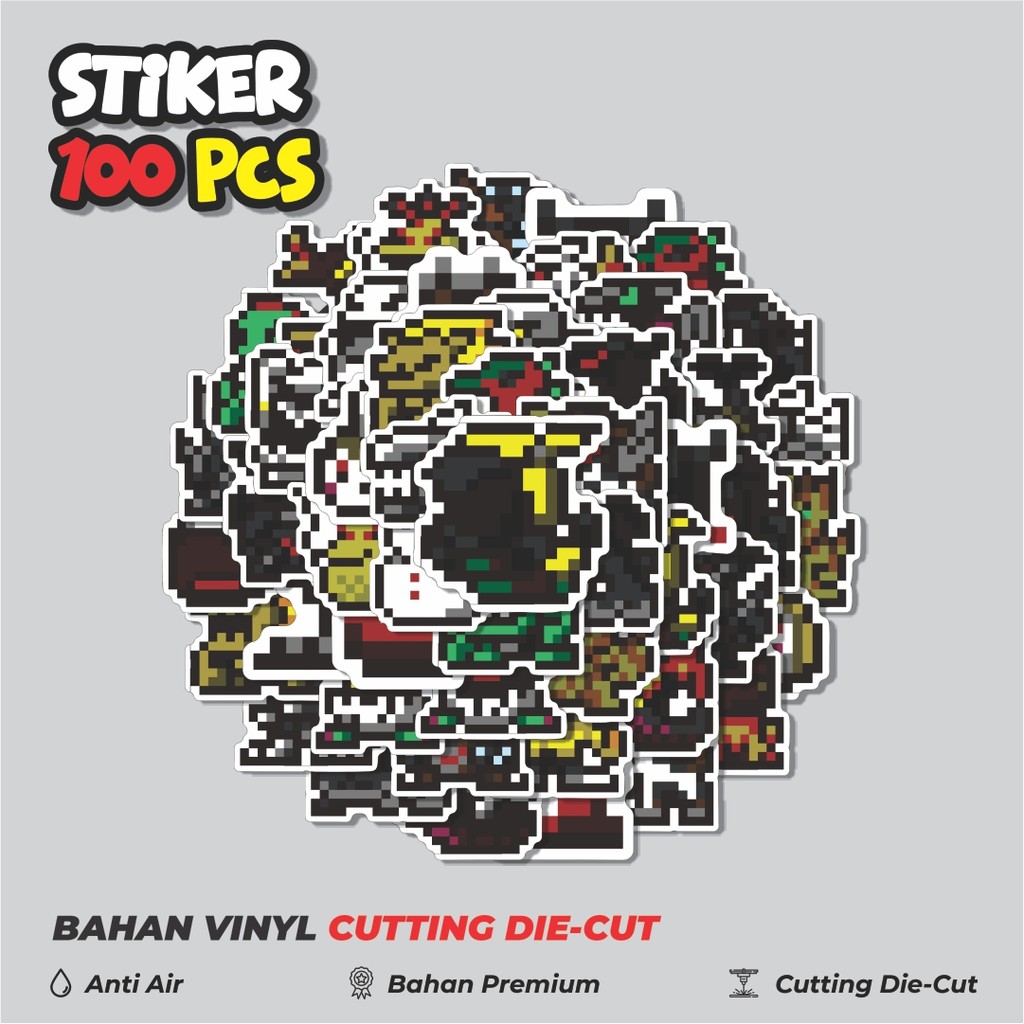 

Terbaru! 50 pcs Stiker Pixel Digimon V36 Dekorasi Lucu Kreatif untuk Notebook, Skateboard, HP