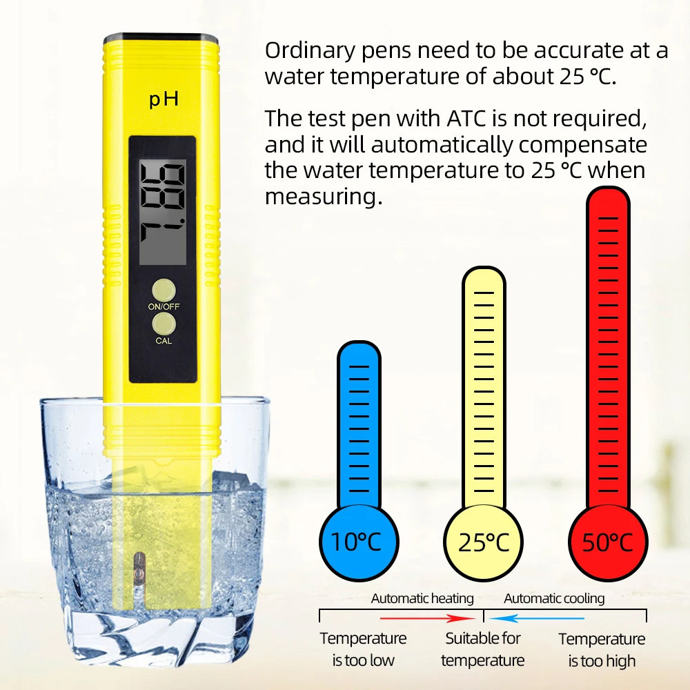 (KB) PH Meter TDS Meter Hidroponik TDS 3 Alat Pengukur PH Air tds meter pena dan ph meter Almina