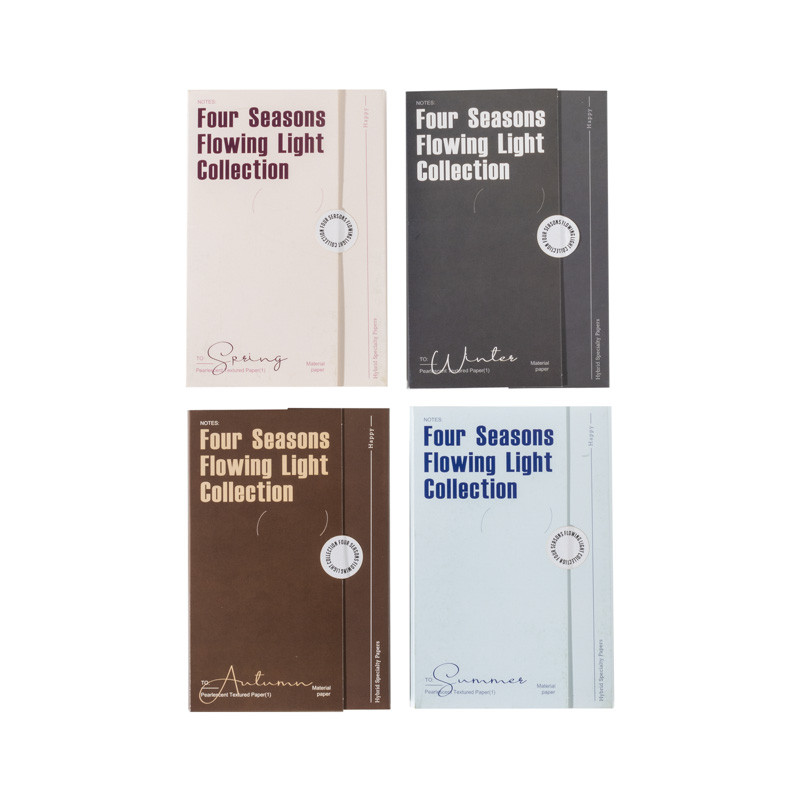 

8packs/Lot Four seasons of streamers series retro paper message paper memo pad