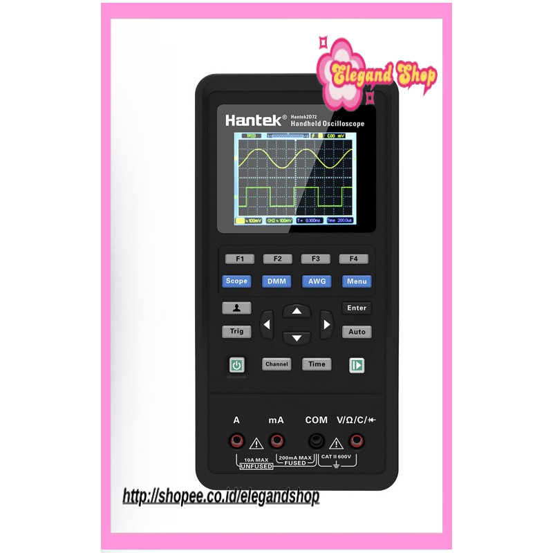 Hantek 2D72 2C42 2D42 2C72 Handheld Oscilloscope Digital Multimeter Tester Usb Waveform Generator 3i