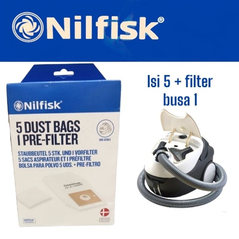 KANTONG DEBU NILFISK ONE . KANTONG DEBU NILFISK . DUST BAG NILFISK ONE . DUAT BAG NILFISK . FILTER N