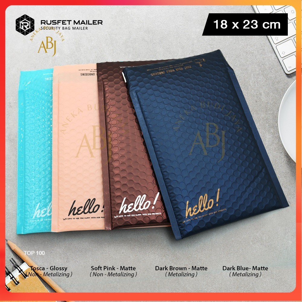 

Amplop Bubble - Bubble Mailer Rusfet 18cm x 23cm -