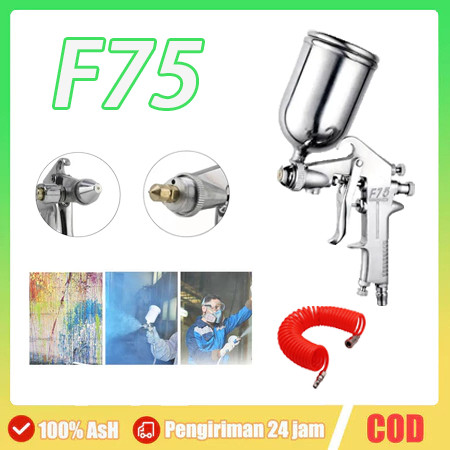 【Ready stok】Sped Cet Meiji F75 Alat Semprotan Semprotan Cat Spraygun  IWT SAGOLA ORIGINAL Cup 400Cc
