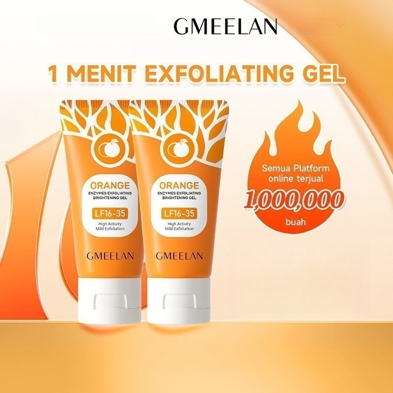GMEELAN 2Pcs Exfoliating Gel Peeling Face Eksfoliasi Wajah / Gmeelan exfoliating gel 1 Orange
