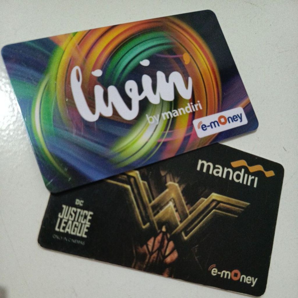 Paket Bundling 50 Kartu E-Money Bekas Kartu Emoney Mandiri Bisa Jaklingko Busway KRL Tol Belanja