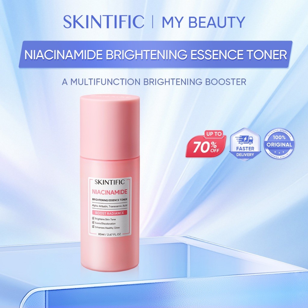 SKINTIFIC Niacinamide Brightening Essence Toner Boost Radiance Toner Hydrating Toner Simple Toner Br