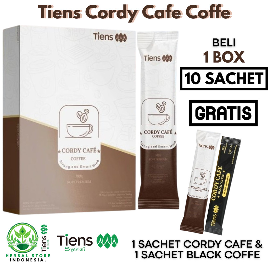 

TIENS CORDY CAFE COFFE ORIGINAL SEGEL 1 BOX