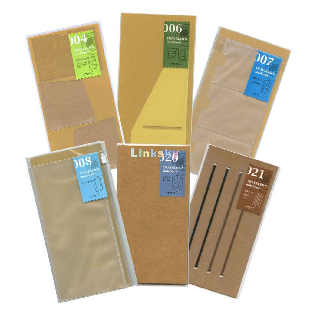 

midori traveler's notebook with Refill , Free Diary Weekly and Memo,Travel writing books, creative painting,School supplies