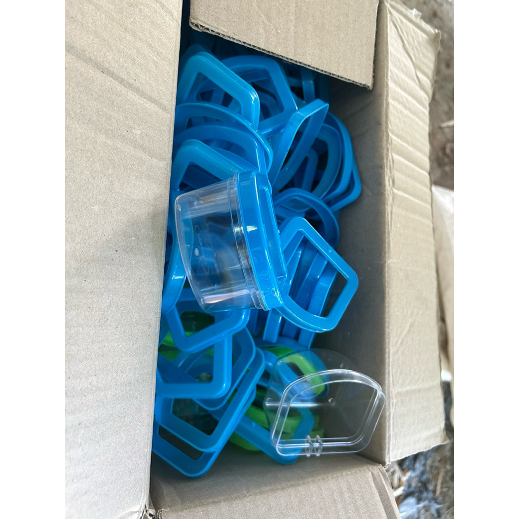 tempat makan minum burung cepuk pakan burung khusus 1box - Harga Grosir