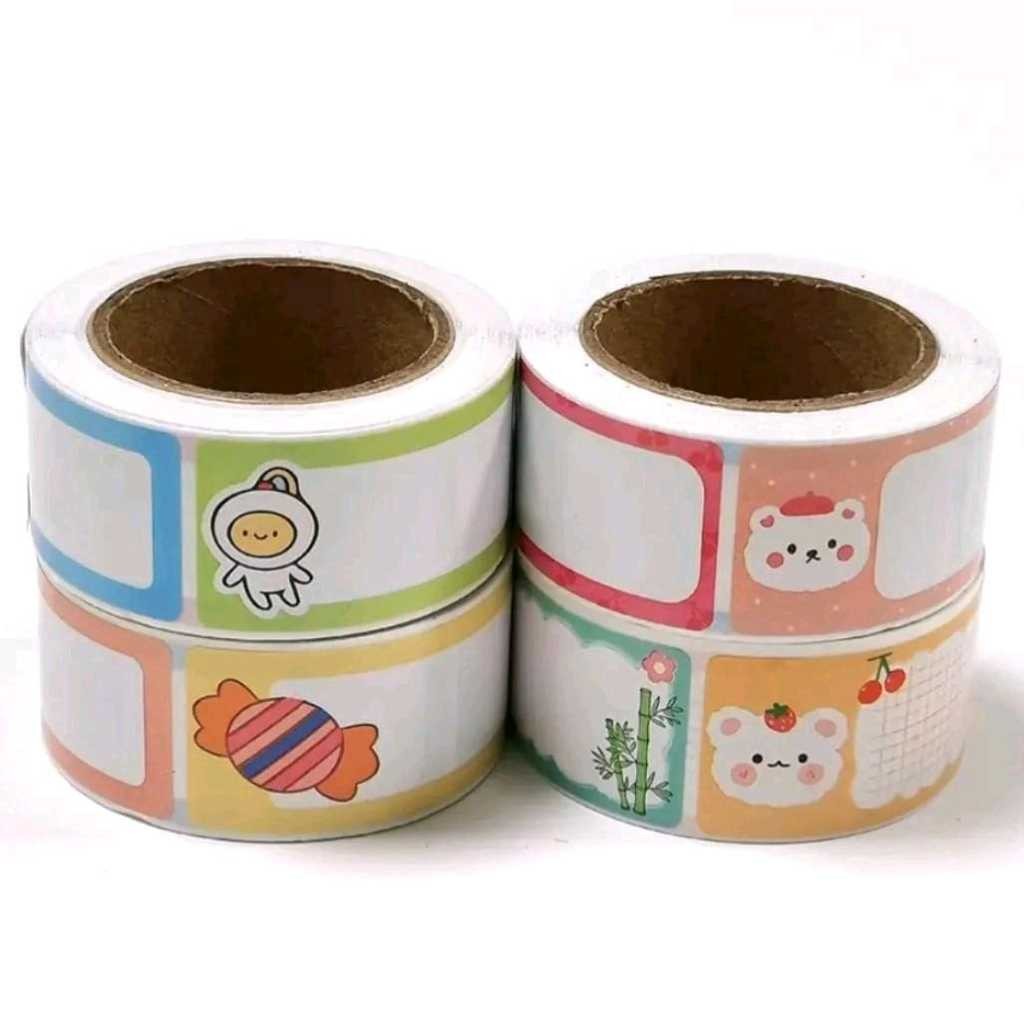 

[ROLL isi 120pcs] Sticker Nama Anak Sekolah Post It Notes Label