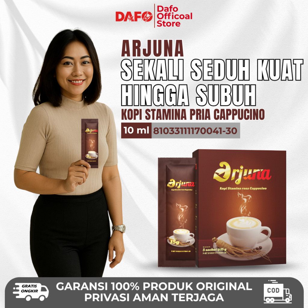 

New Arjuna Kopi Stamina Pria Dewasa - Kopi Instan Rasa Cappucino Bantu Tingkatkan Stamina Pria Dewasa Secara Maksimal Original HalalPremium