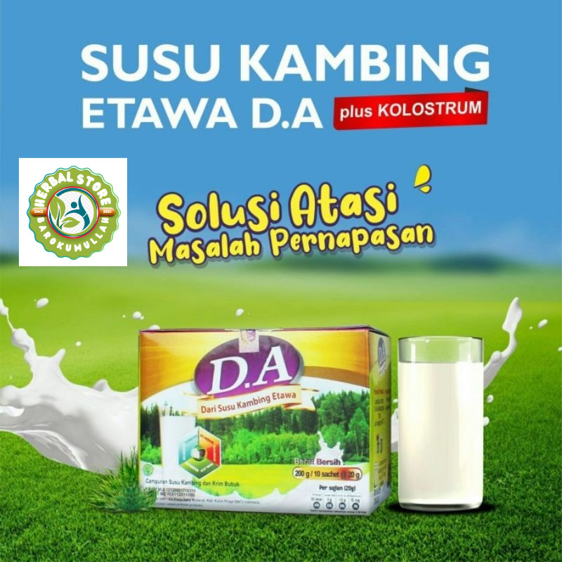 

Susu Kambing Etawa Plus Kolostrum D.A Bubuk Original Promo Harga Murah Mengandung Colostrum