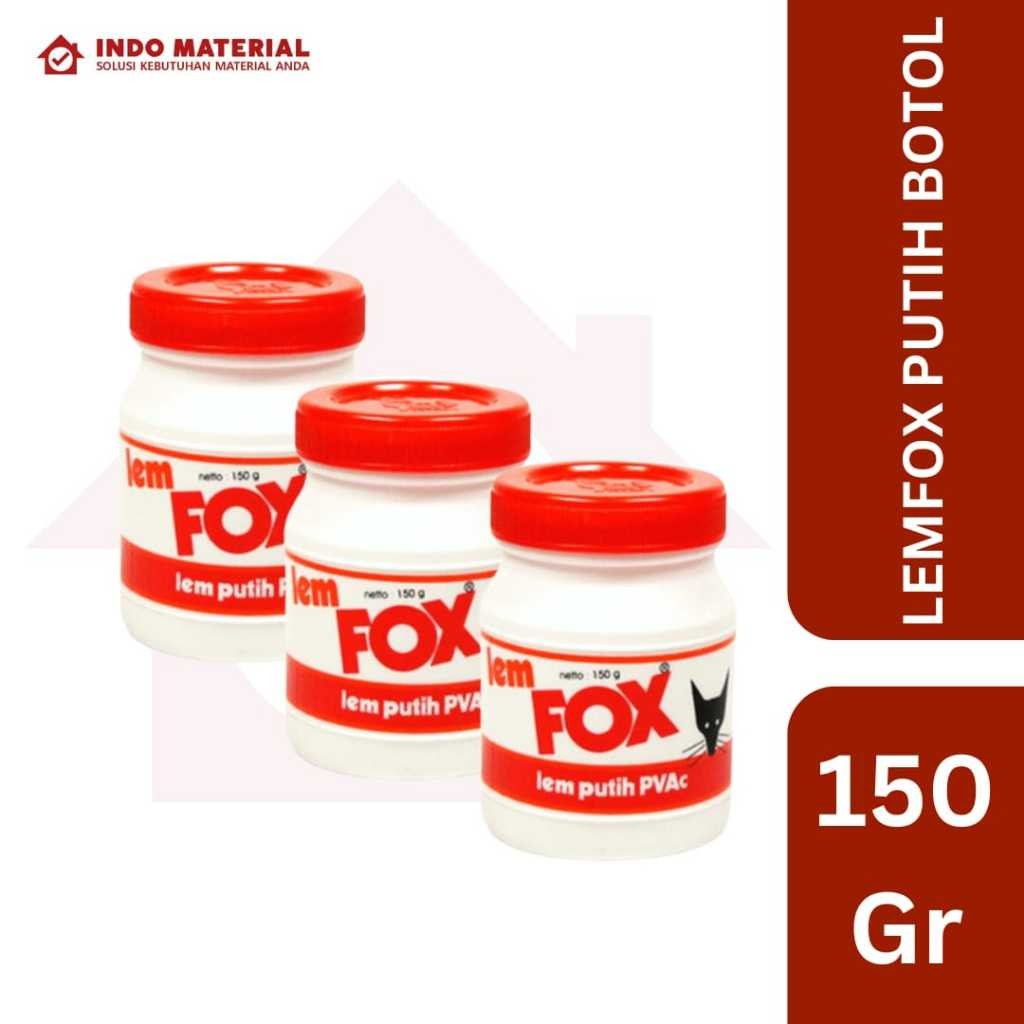 

Lem Fox PVAc Botol 150 gr | Lem Putih Serba Guna Terbaik