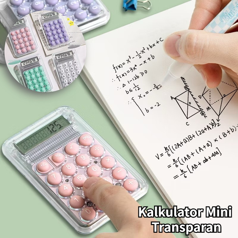 

Kalkulator Mini Transparan, 8 Digit Pocket Size, Hemat Tempat dan Mudah Digunakan