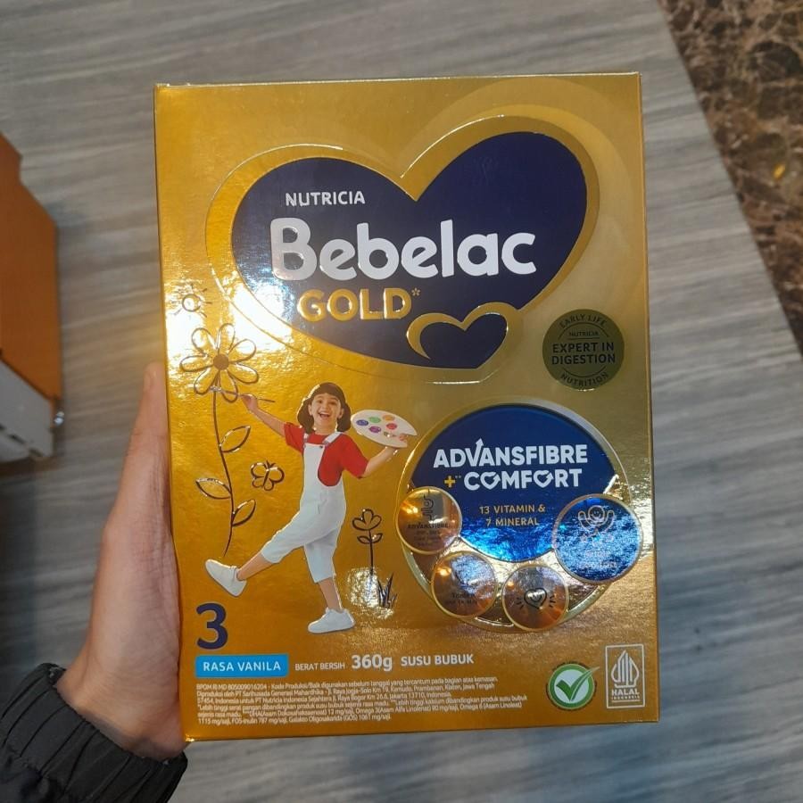 

Bebelac Gold Tahap 3 Susu Anak 1-3 Tahun 360gr Rasa Vanila