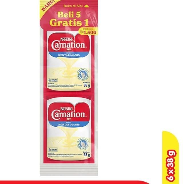 

CARNATION Susu Kental Manis Sachet ( isi 6 x 38gr )