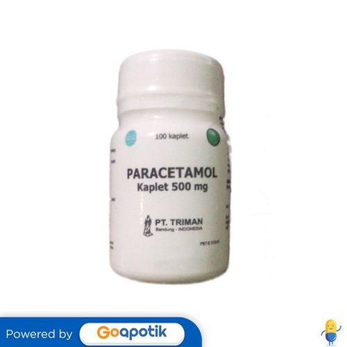 Paracetamol Triman 500 Mg Botol 100 Kaplet