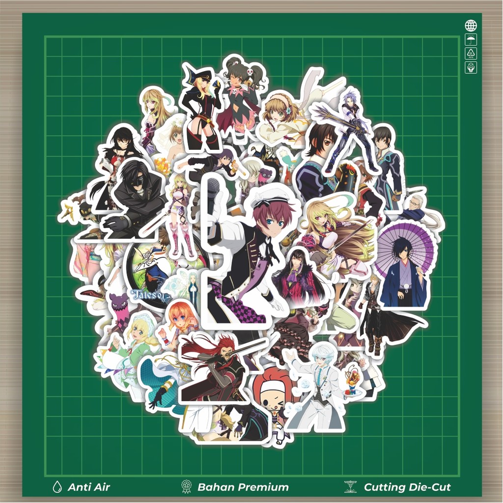 

HOT 50 PCS STIKER Stiker Game Series Tales Of Series Karakter Mix 2 Stiker Fashion Cars Decal Dingin Kartu Album Custom Vinyl Anti Air- Sticker Aesthetic Buku Journal Koper Casing HP Tablet Laptop Helm Motor Botol Minum