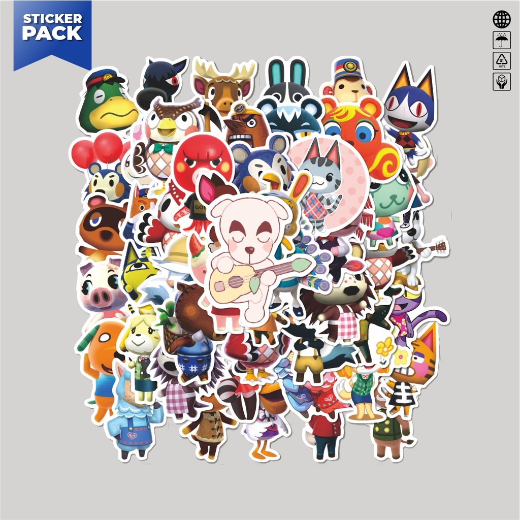 

[100PCS]Stiker Pack Stiker Game Animal Crossing Nintendo Char Mix 2 Aesthetic Vinyl Anti Air Dekorasi Sticker Laptop Buku Journal Koper Helm Casing HP Gitar Helm Skateboard