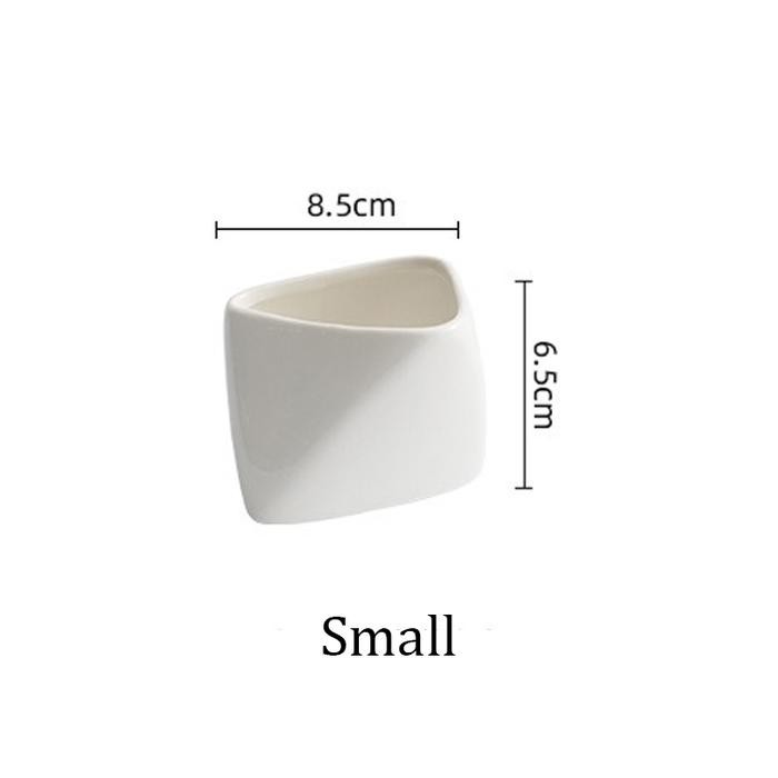 

Stark Fries Bowl / Piring Mangkok Tempat Saji Kentang Goreng French Fries Keramik Putih Mewah Unik Estetik - Small