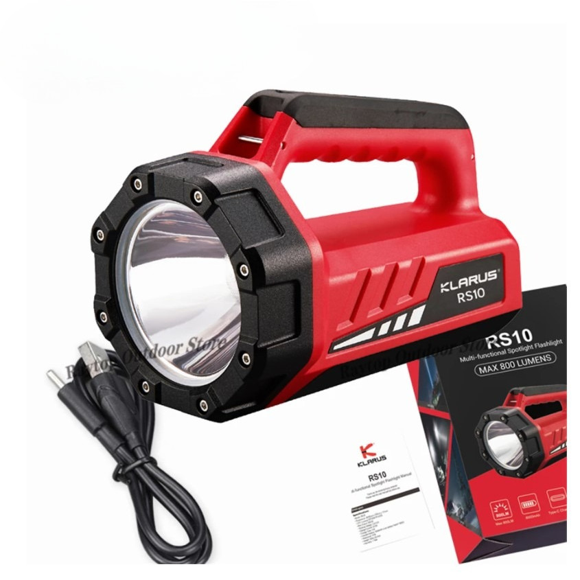 Klarus RS10 Portable Rechargeable LED Handheld Spotlight Flashlight NEW In Box