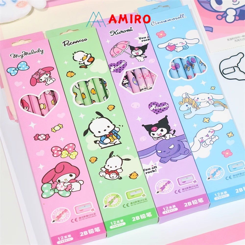 

(1box=12 pcs) Pensil 2B Karakter dengan rautan mini / Pencil Kayu 2B Fancy Kartun Lucu Anak Sekolah
