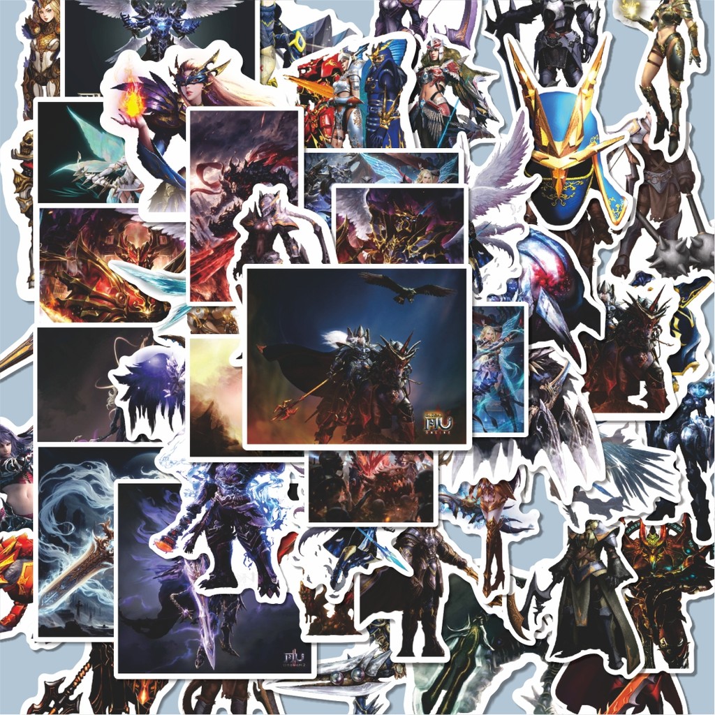 

100PCS Lucu Stiker Game Mu Online Char Mix 2Stiker Aesthetic Stiker Anti Air Stikers Berperekat Waterproof sticker decal buat Motor Helm Buku Journal Koper Casing HP Laptop Botol Minum Hadiah anak