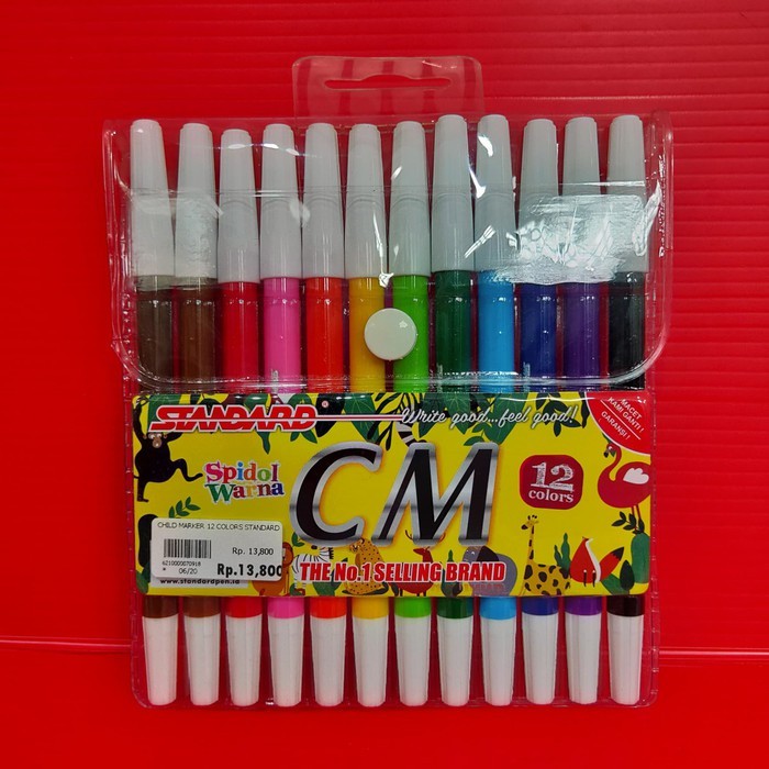 

CHILD MARKER 12 COLORS STANDARD | Jotter GROSIR ATK
