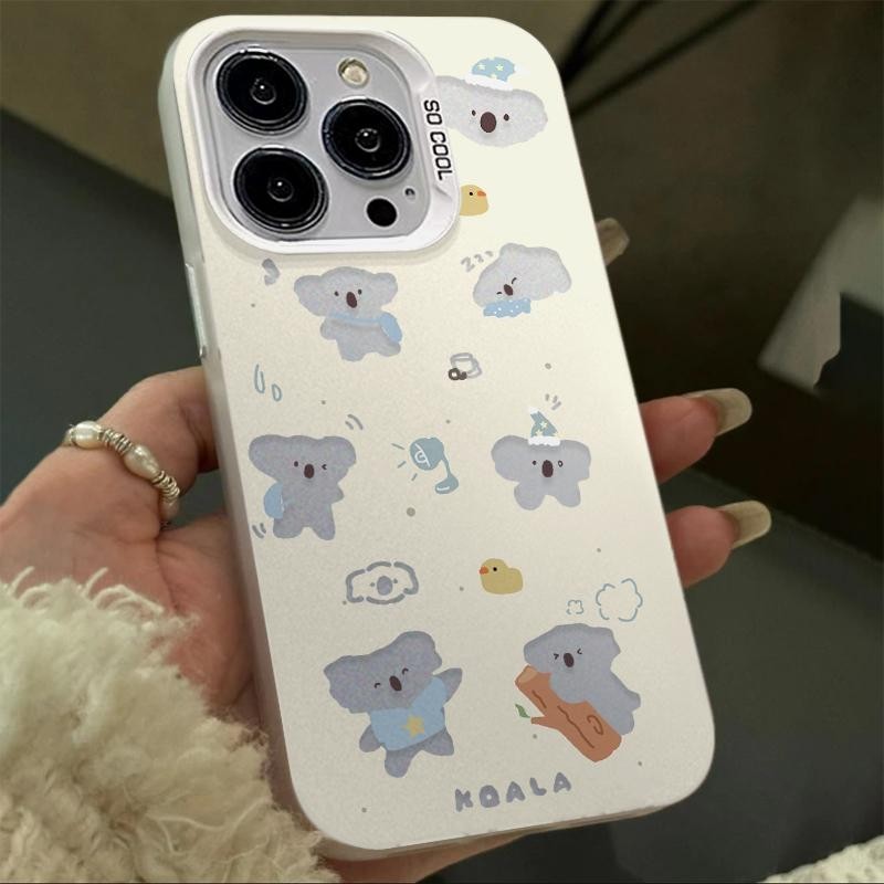 Premium Matte Antishock aesthetic case antinoda antikuning casing Lucu koala Anime case Untuk OPPO R