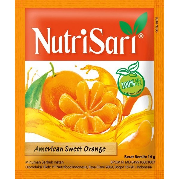

Nutrisari American Sweet Orange 10 Pcs
