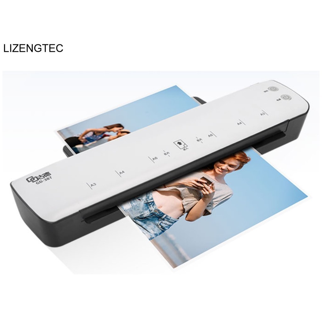 

LIZENGTEC Roll Laminator Machine New Design Professional Office Hot and Cold for A3 /A4 Paper Document Photo