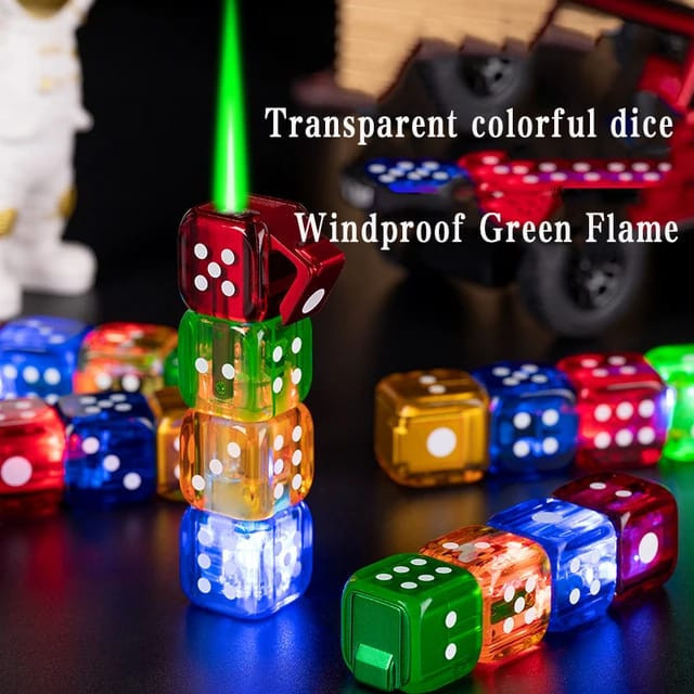 Gratis Ongkir  Korek Api Bara Gas Dadu Dice Lighter LED AW-761 2227