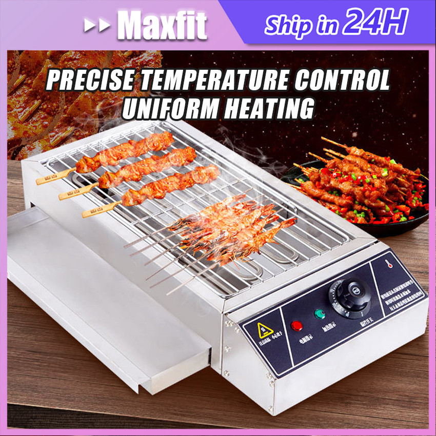 Pemanggang Listrik BBQ And Grill Besar Panggangan Daging / Kompor Panggang Listrik Alat Panggangan P