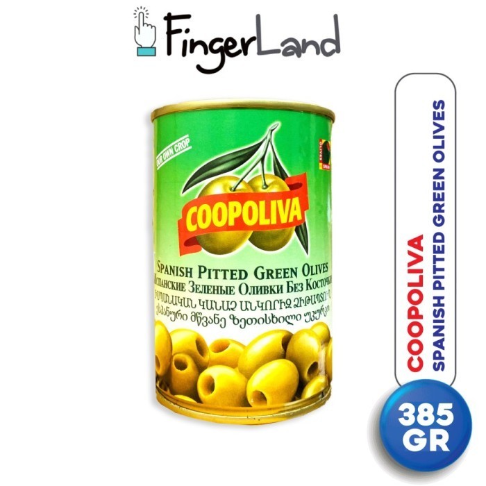 

HARGA TERJANGKAU COOPOLIVA Pitted Green Olives - S 385 gram Buah Zaitun Hijau Utuh