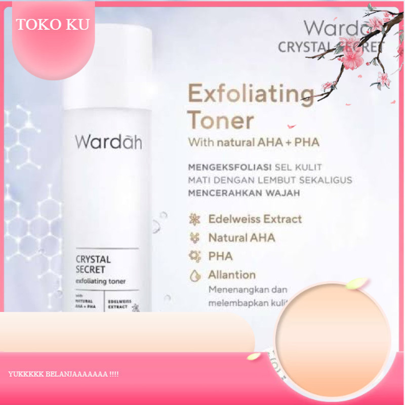Wardah Crystal Secret Exfoliating Toner | toner WARDAH //