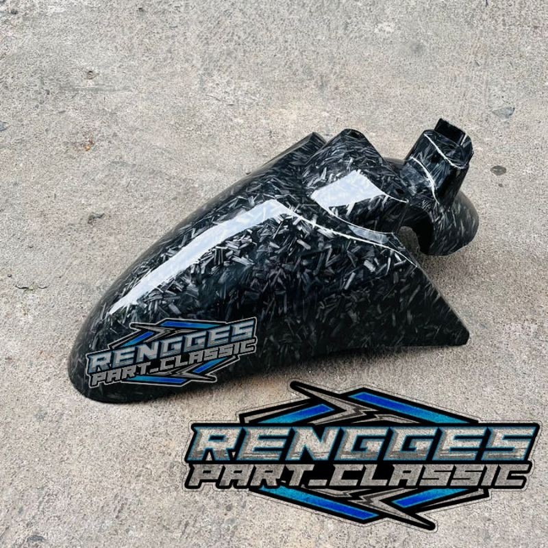 Slebor depan scoopy fi esp 2013-2016 carbon celup motif forged kevlar