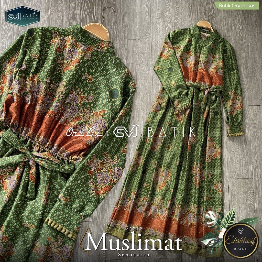 BAGASKARA - GAMIS PENGAJIAN MUSLIMAT NU WANITA DEWASA SERAGAMAN MUSLIMAH SUNWOS MIRIP SEMI SUTRA JUM