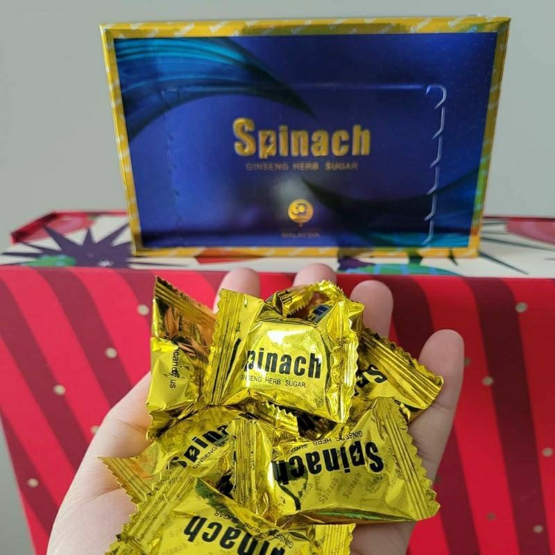 

BARANG BARU Permen Spinach Asli 100% Original Isi 30 Pcs Spinach Candy Berkualitas Ampuh