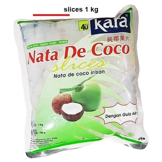Nata De Coco slice berat 1kg