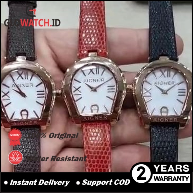 [Promo] Jam Tangan Wanita Aigner Varese A48611 Leather Strap Original (Garansi 2 tahun) / Support CO