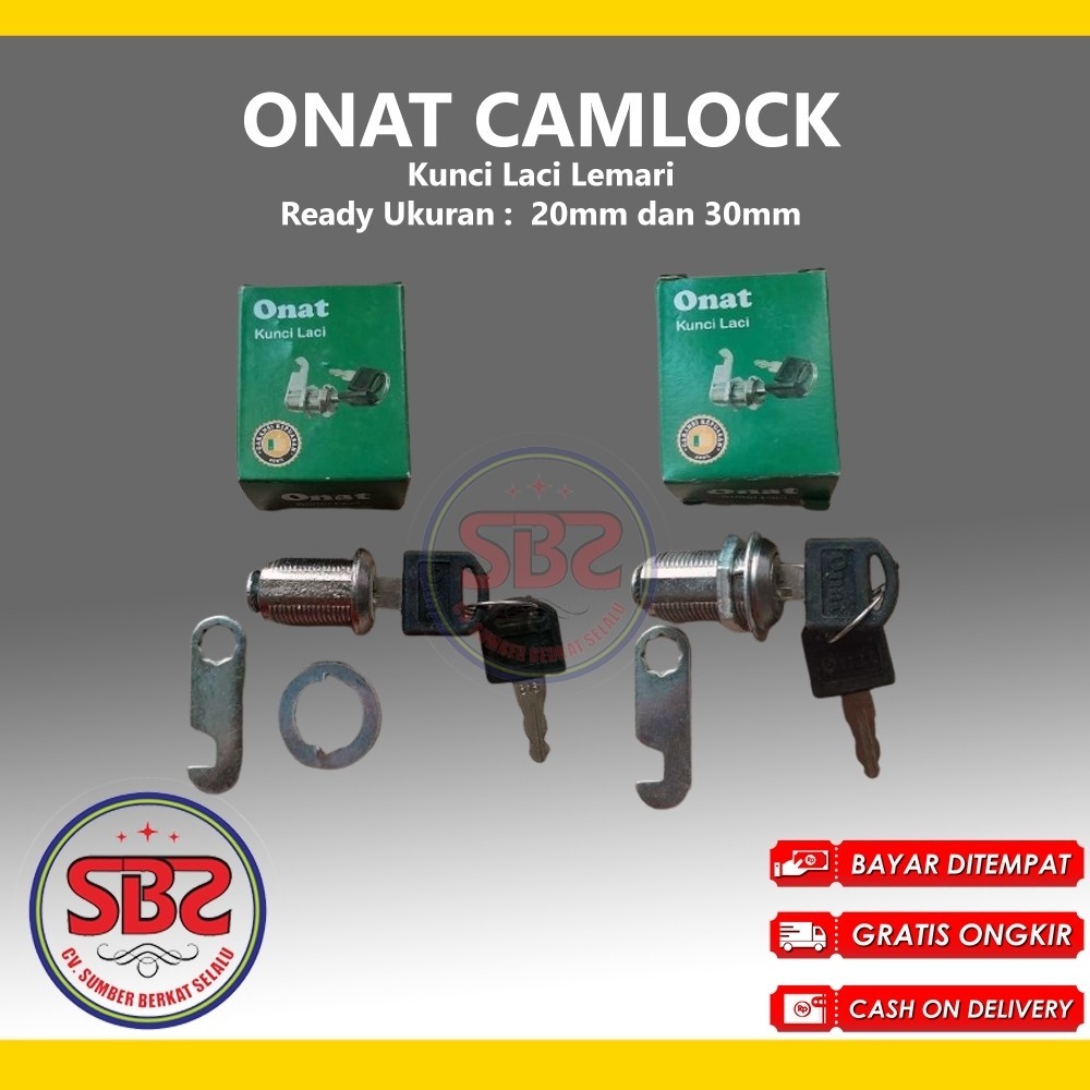Cam Lock camlock Kunci Laci Lemari ONAT 103 - 30 mm dan 20mm