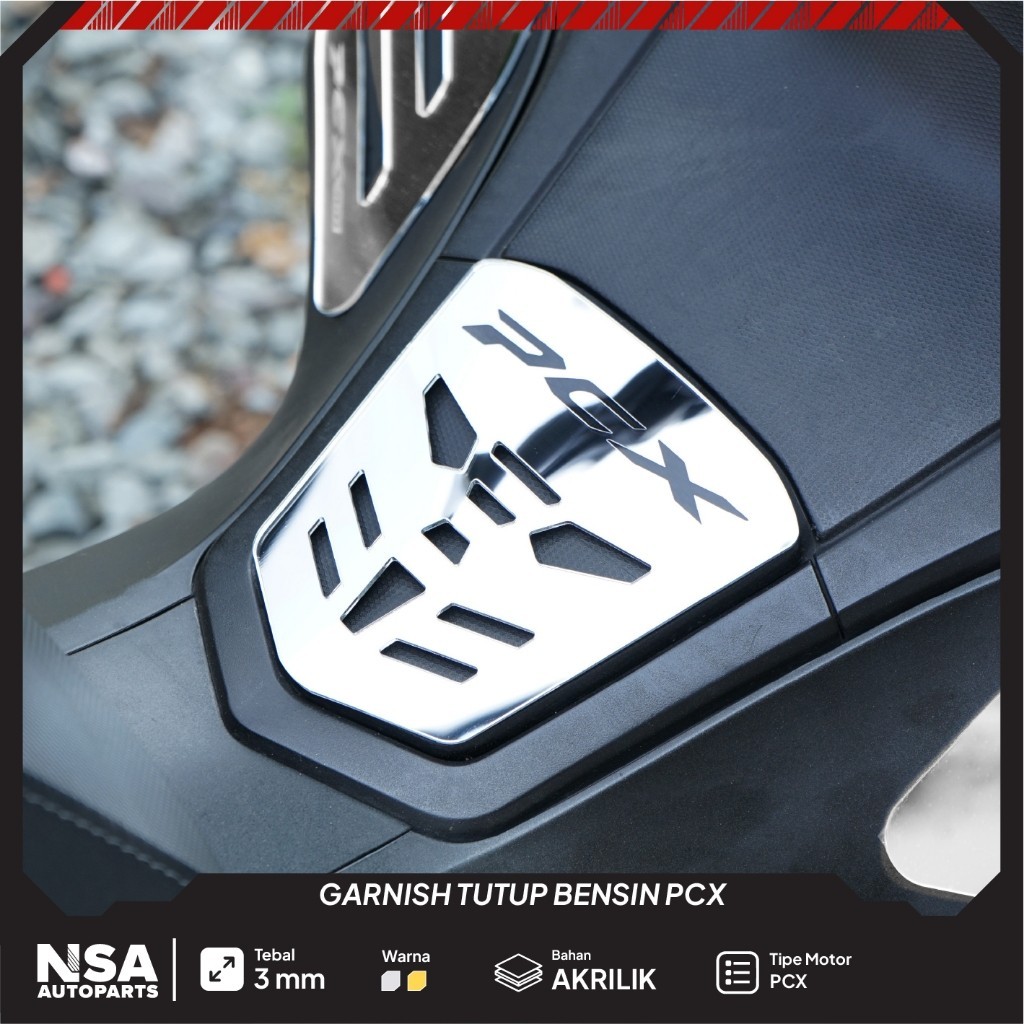 GARNISH TUTUP BENSIN  PCX 150 160 COVER TUTUP BENSIN THANKPAD FUEL PCX 160 GARNISH TUTUP BENSIN PCX 