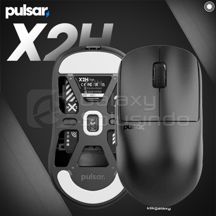 PULSAR X2H Medium Black Wireless Gaming Mouse - X2 H PX2H21