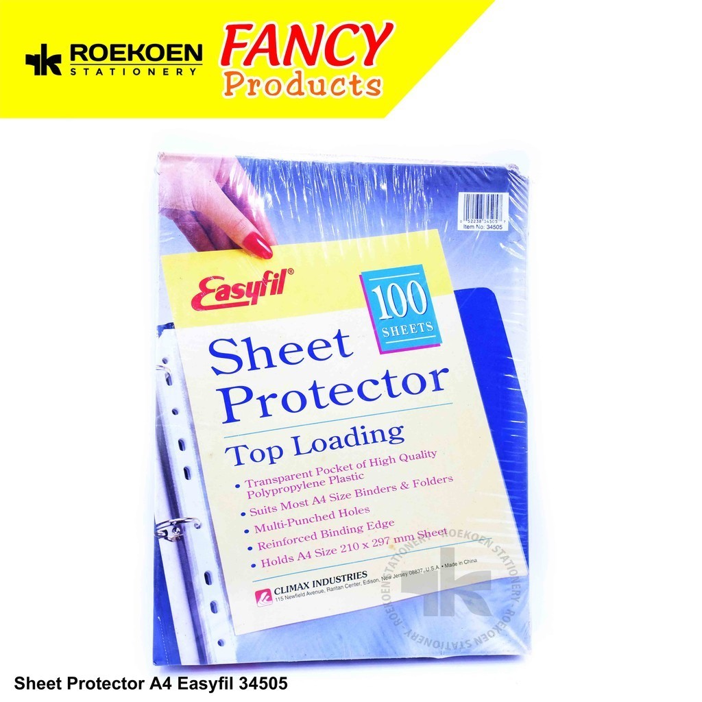 

Easyfil Sheet Protector Ordner A4 34505