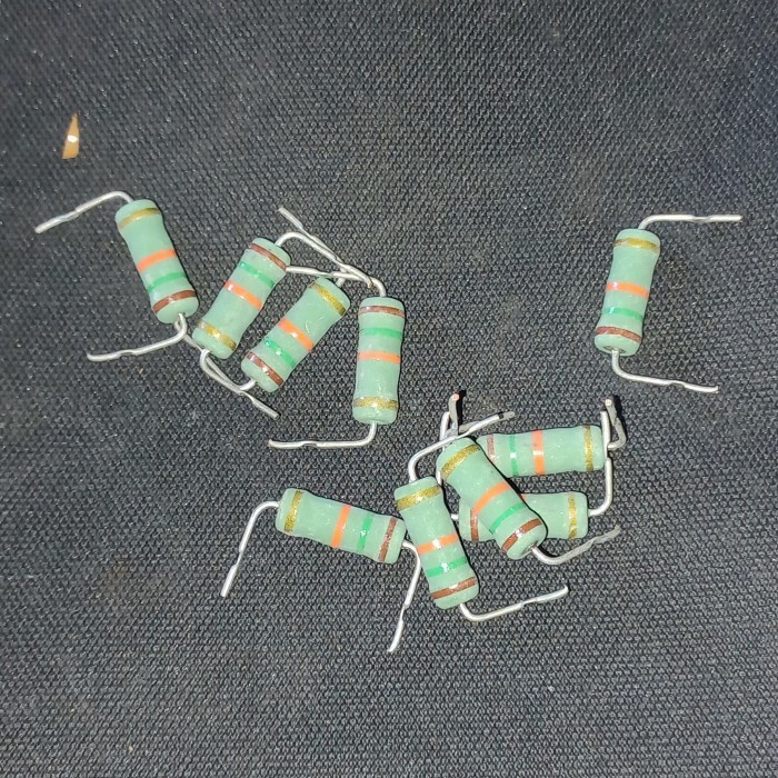 resistor 15k 3w hijau original japan R 15 K kilo 3 watt w 3watt 3wat Fajar