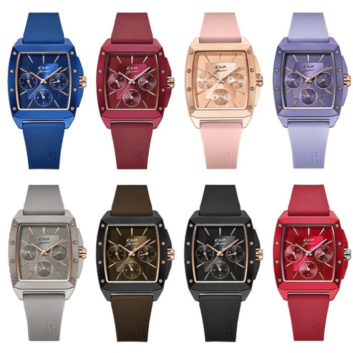 Jam Tangan Wanita Expedition  EXP 6636 / E6636 / E 6636 Rubber Original Garansi 1 Tahun