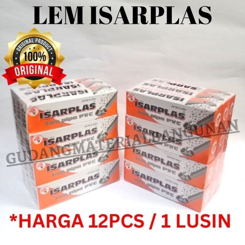 

Lem pipa PVC Isarplas / lem Isarplas / lem PVC 1 pack 1 slop 1 lusin 12pcs 1pack Original