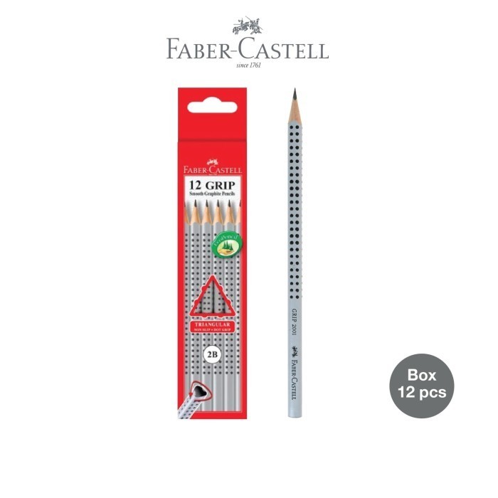 

promo ✨ -Faber-CastellBlack Pencil Grip 2001 2B Box 12