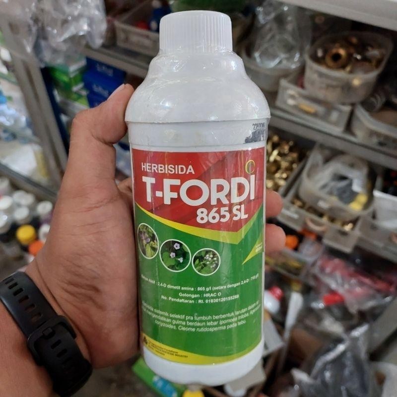 Herbisida Sistemik T-Fordi 865 SL 400 mL untuk Kontrol Gulma Berdaun Lebar, Sempit, dan Teki di Sawa